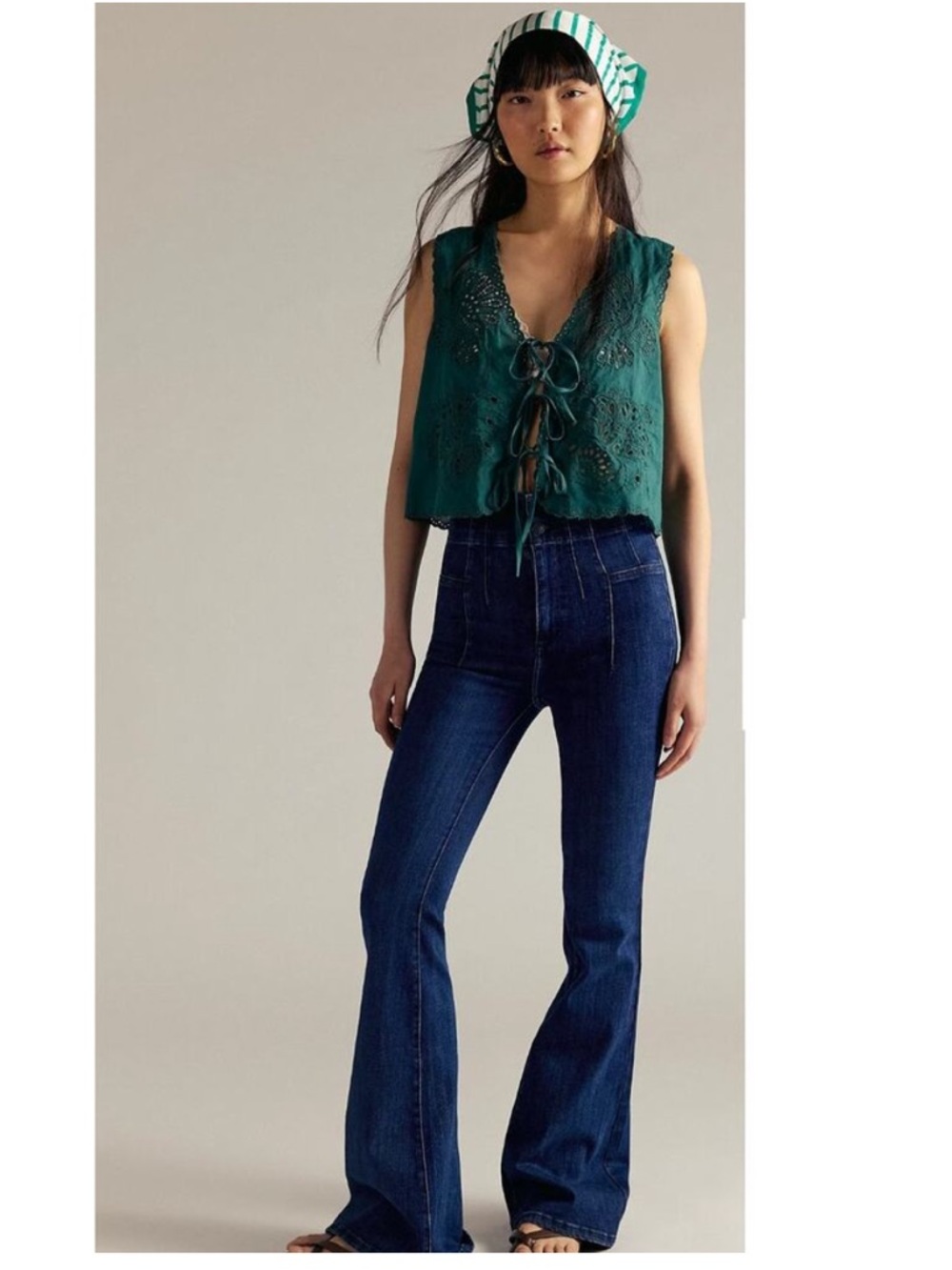 We The Free Jayde Flare Jeans Super High Rise Retro Inspired Size 26